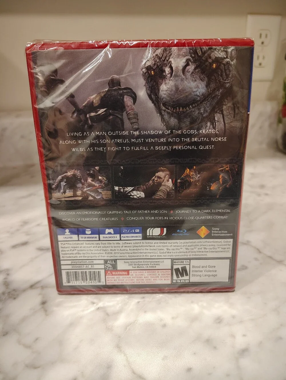 PlayStation 4 God Of War Video Game